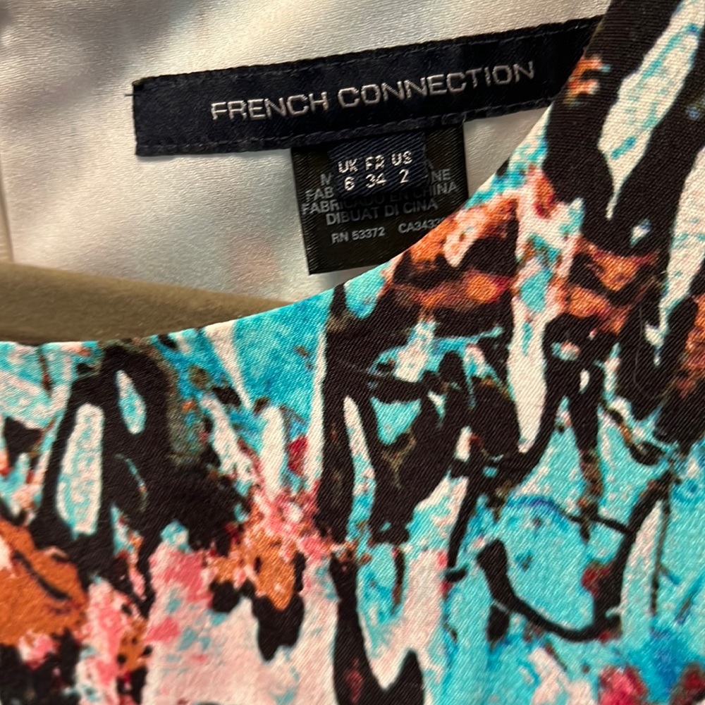 French connection size 2 multicolored dress